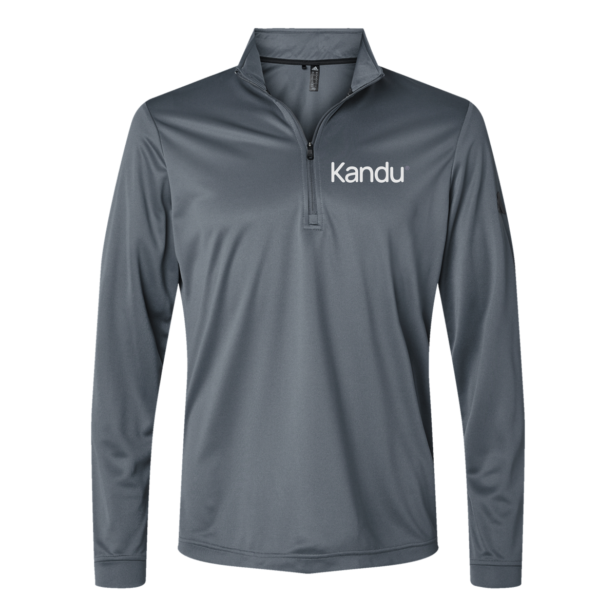 kandu-adidas-quarter-zip-embroidery-leftchest-A401-onix-flat-front