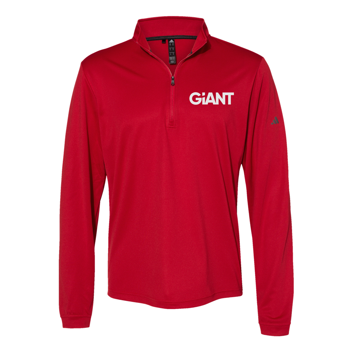 giantworldwide-adidas-quarter-zip-embroidery-leftchest-A401-powerred-flat-front