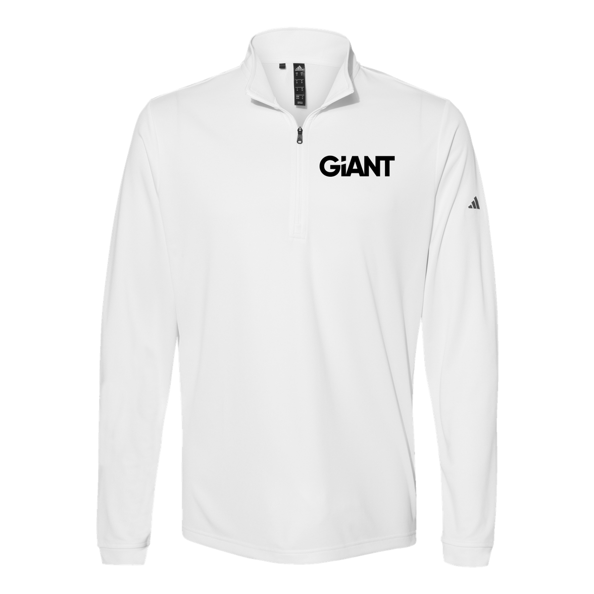 giantworldwide-adidas-quarter-zip-embroidery-leftchest-A401-white-flat-front
