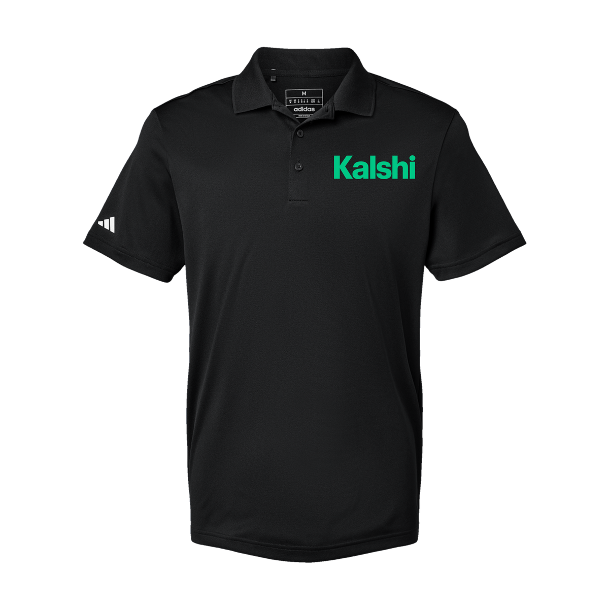 kalshi-adidas-mens-sport-polo-shirt-embroidery-leftchest-A430-black-flat-front