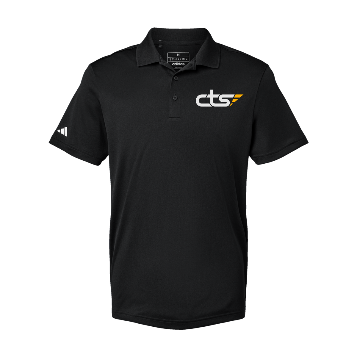 cts1-adidas-mens-sport-polo-shirt-embroidery-leftchest-A430-black-flat-front