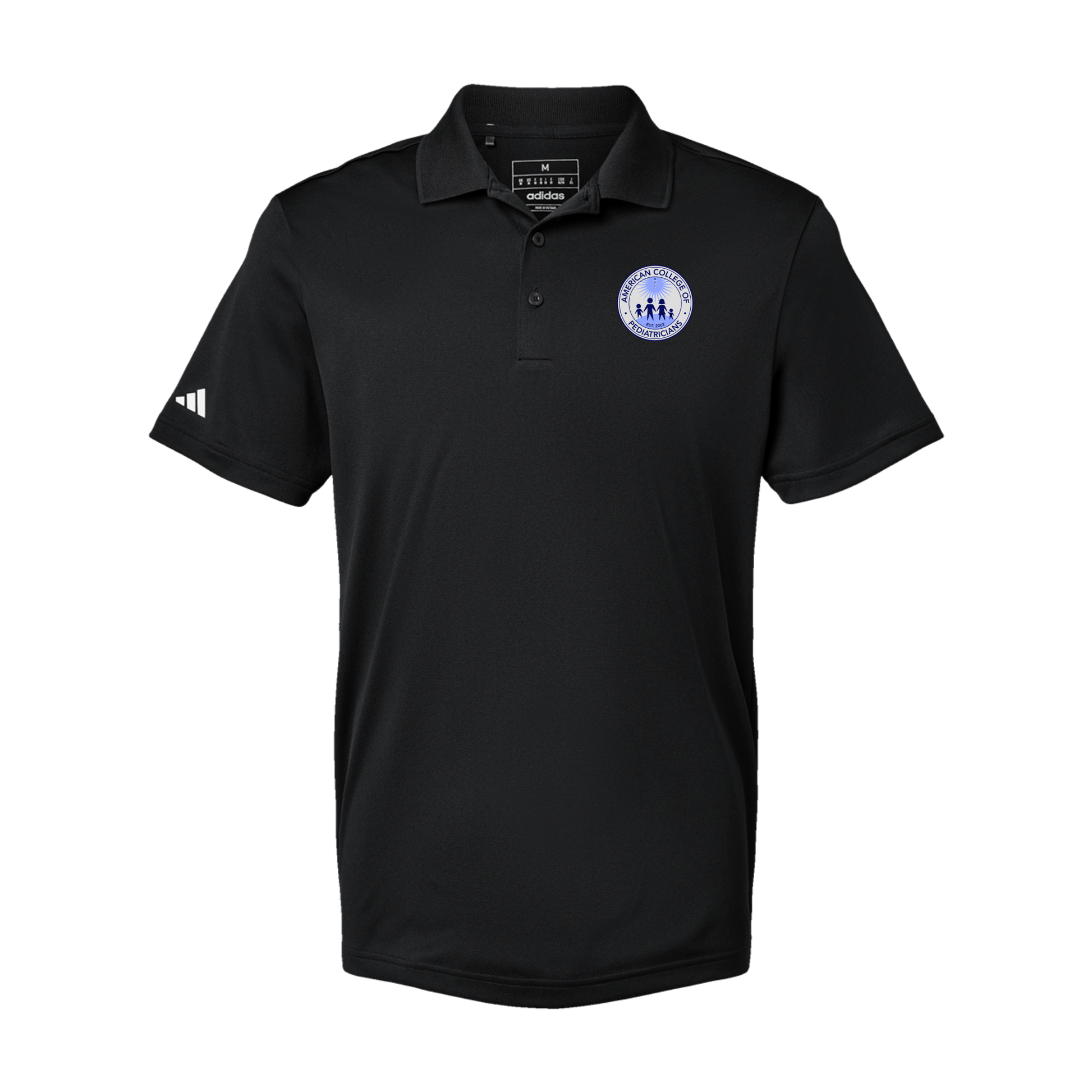 acpeds-adidas-mens-sport-polo-shirt-embroidery-leftchest-A430-black-flat-front