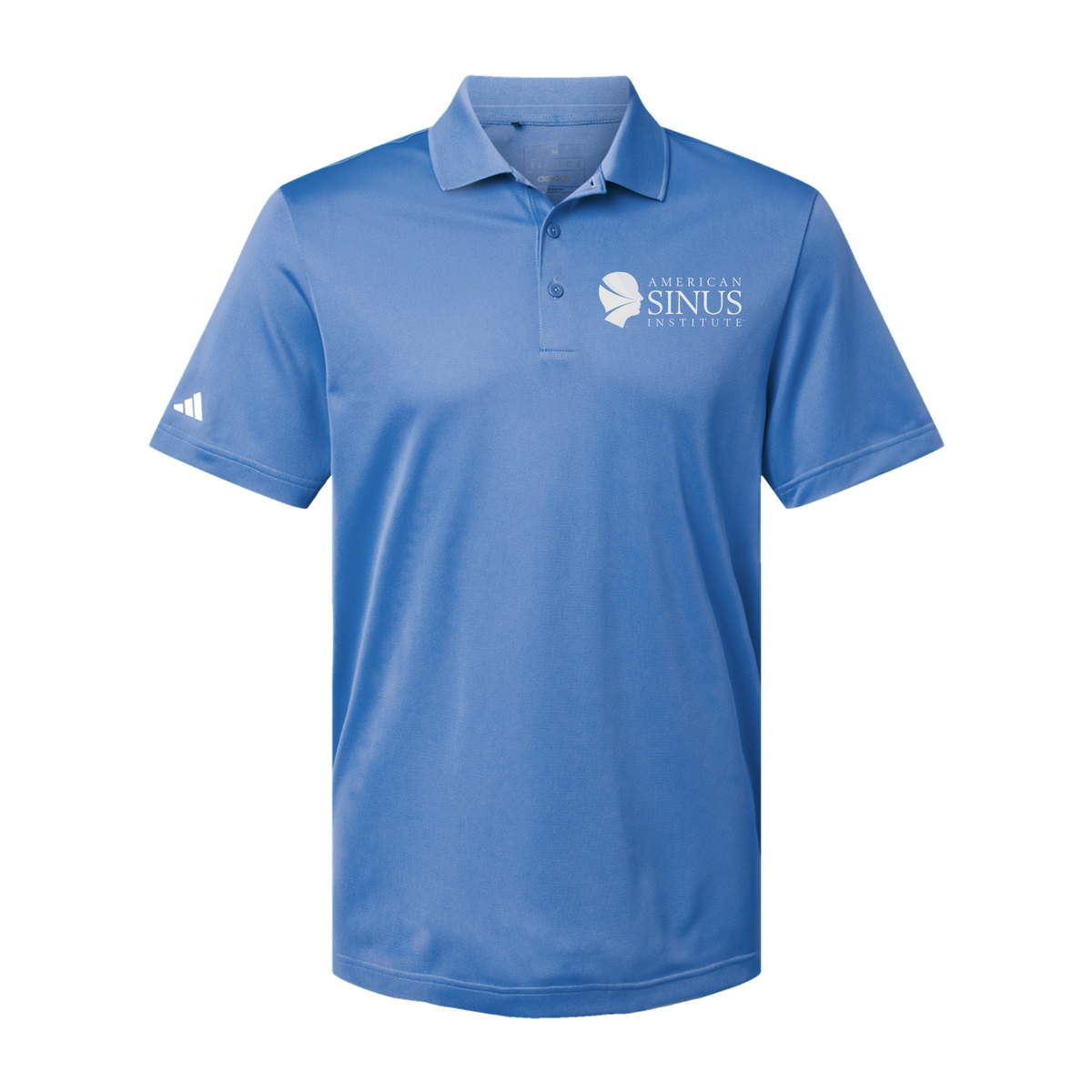 americansinus-adidas-mens-sport-polo-shirt-embroidery-leftchest-A430-bluefusion-flat-front