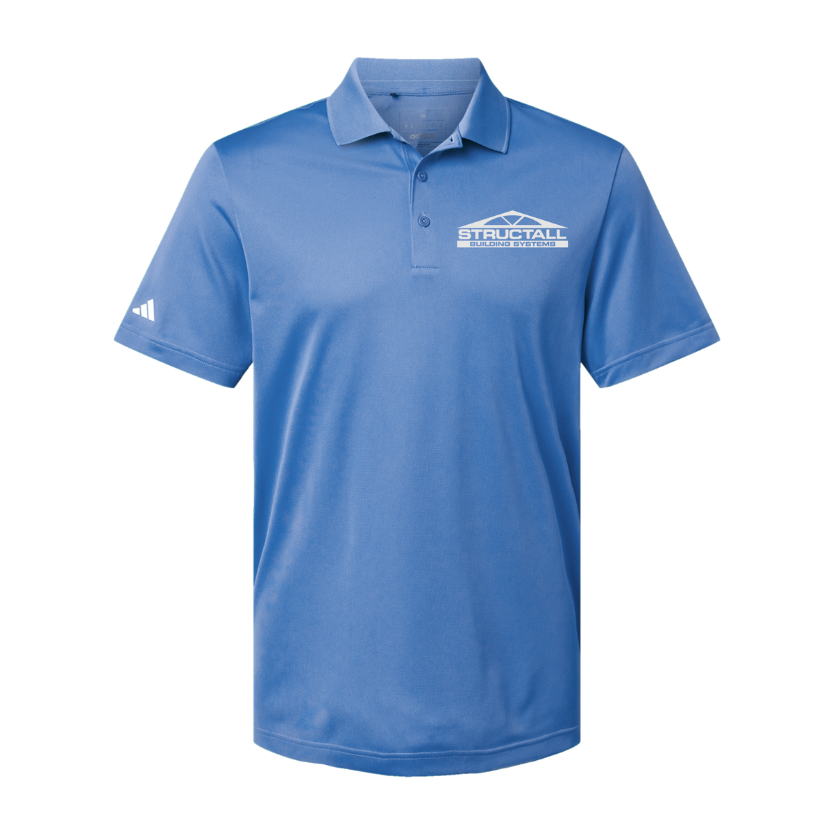 structall-adidas-mens-sport-polo-shirt-embroidery-leftchest-A430-bluefusion-flat-front