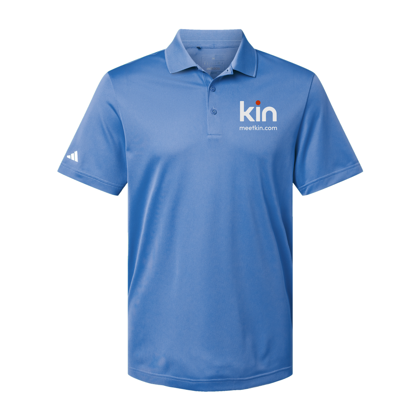 kin-adidas-mens-sport-polo-shirt-embroidery-leftchest-A430-bluefusion-flat-front