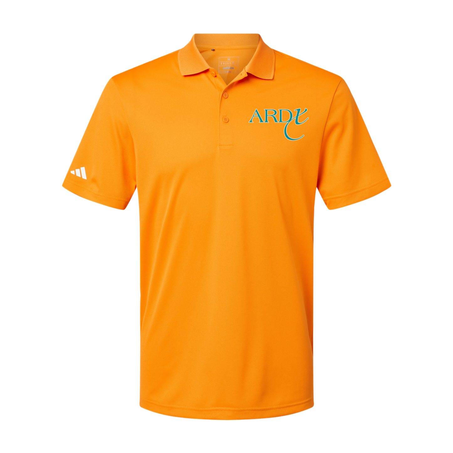 ardx-adidas-mens-sport-polo-shirt-embroidery-leftchest-A430-brightorange-flat-front