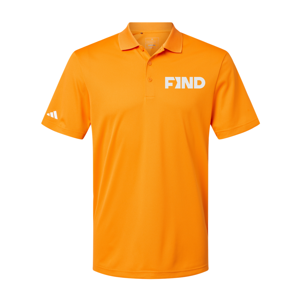 findrealestate-adidas-mens-sport-polo-shirt-embroidery-leftchest-A430-brightorange-flat-front