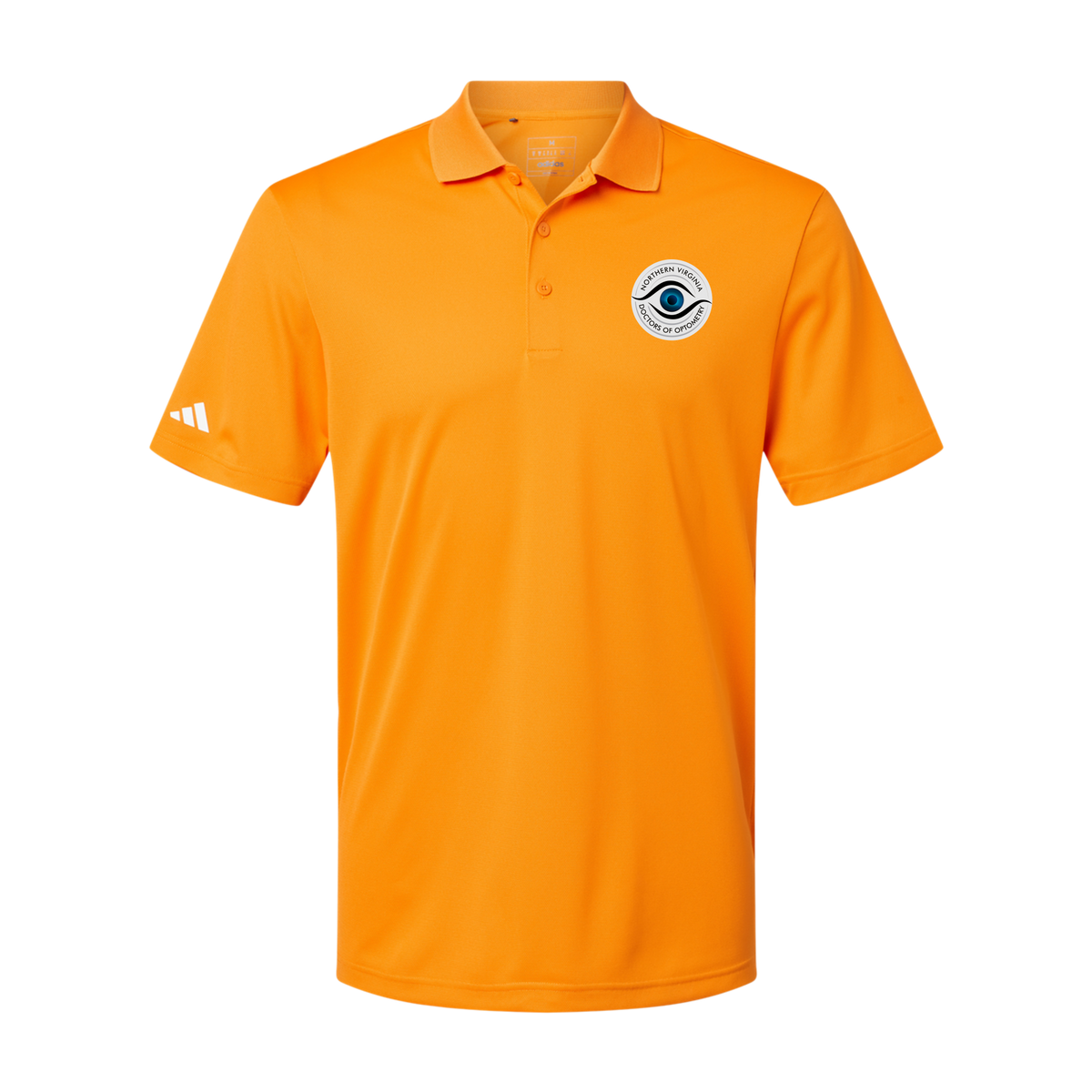 novaeyedocs-adidas-mens-sport-polo-shirt-embroidery-leftchest-A430-brightorange-flat-front