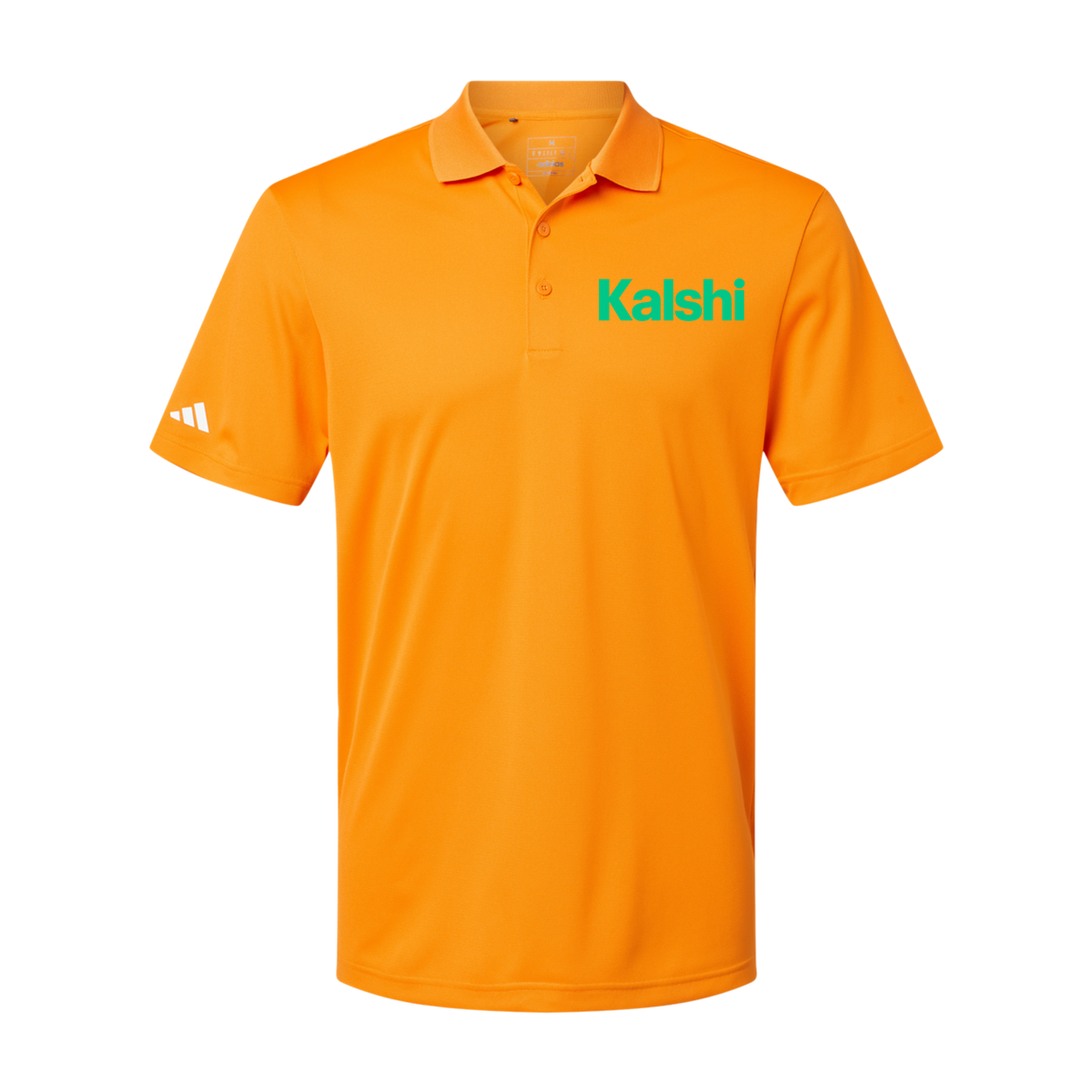 kalshi-adidas-mens-sport-polo-shirt-embroidery-leftchest-A430-brightorange-flat-front