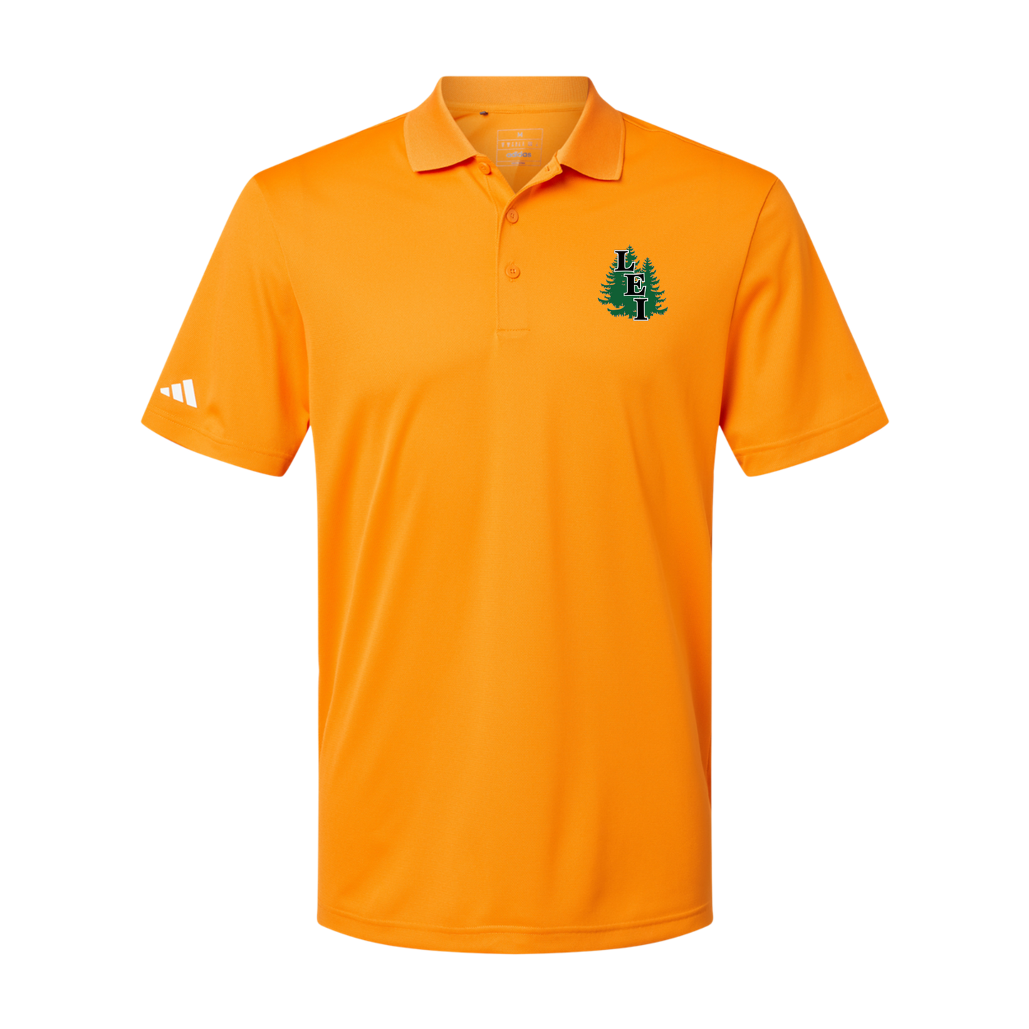 leisite-adidas-mens-sport-polo-shirt-embroidery-leftchest-A430-brightorange-flat-front