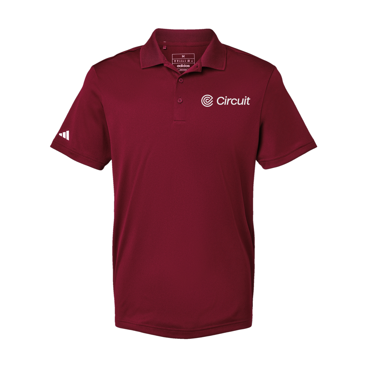 ridecircuit-adidas-mens-sport-polo-shirt-embroidery-leftchest-A430-collegiateburgundy-flat-front