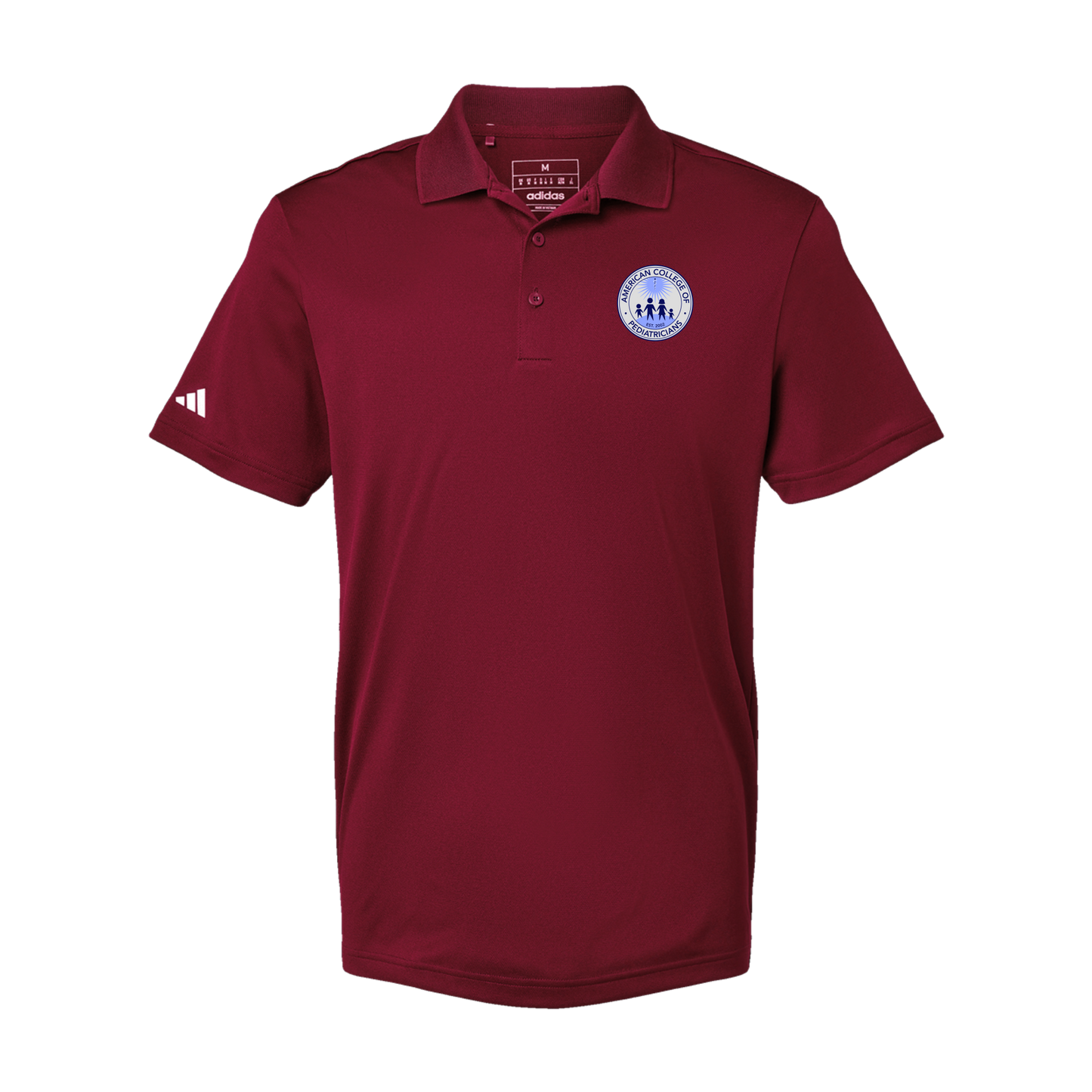 acpeds-adidas-mens-sport-polo-shirt-embroidery-leftchest-A430-collegiateburgundy-flat-front