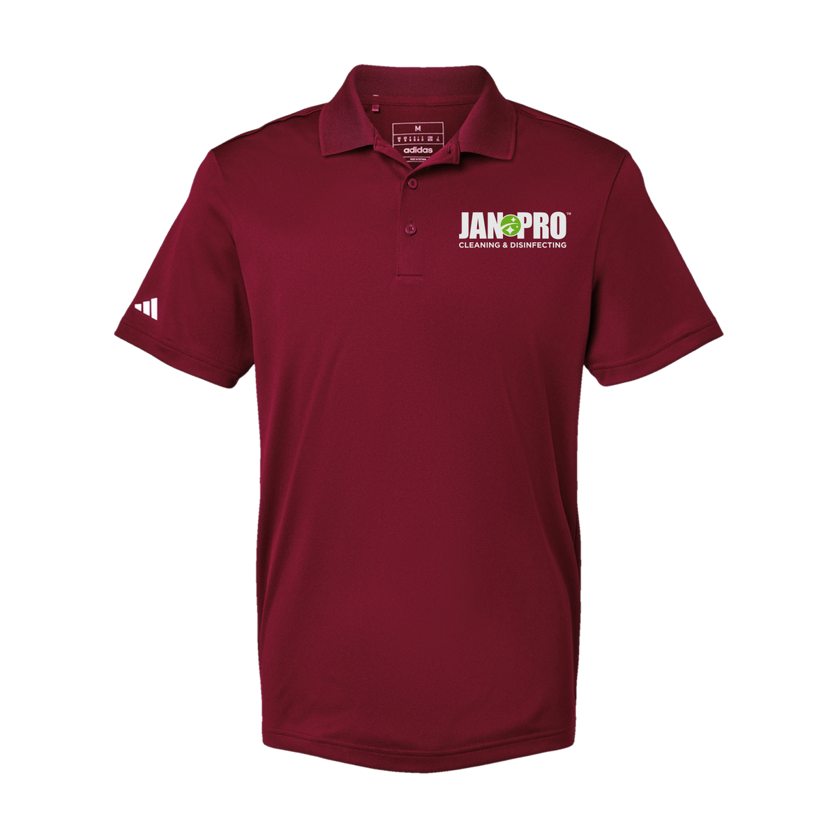 jan-pro-adidas-mens-sport-polo-shirt-embroidery-leftchest-A430-collegiateburgundy-flat-front