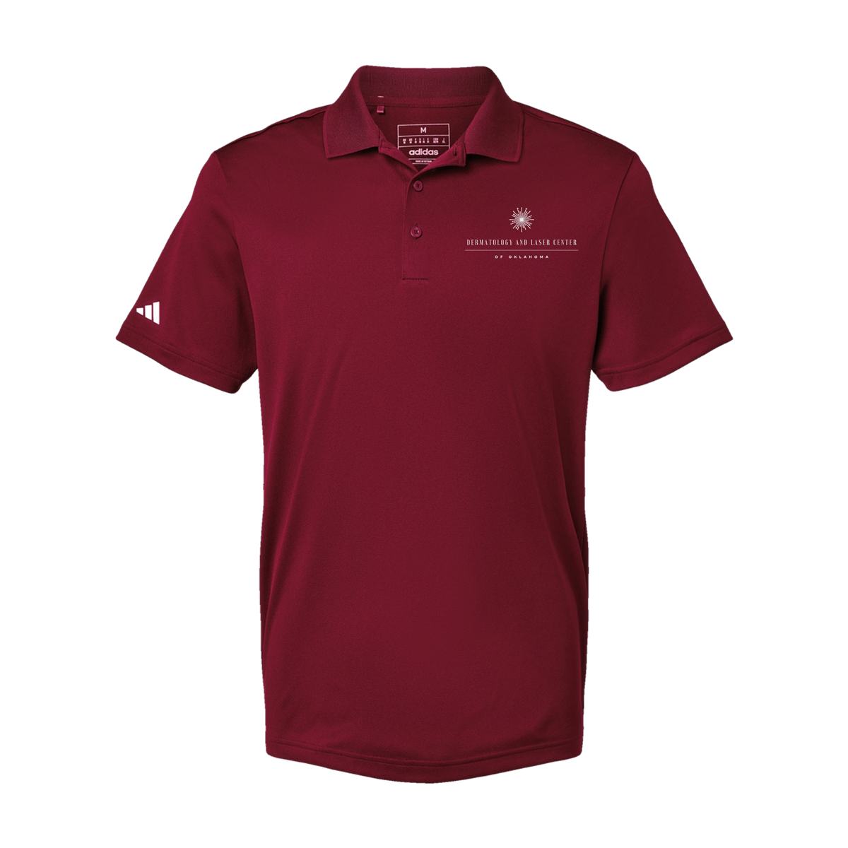 dermatologylaserok-adidas-mens-sport-polo-shirt-embroidery-leftchest-A430-collegiateburgundy-flat-front