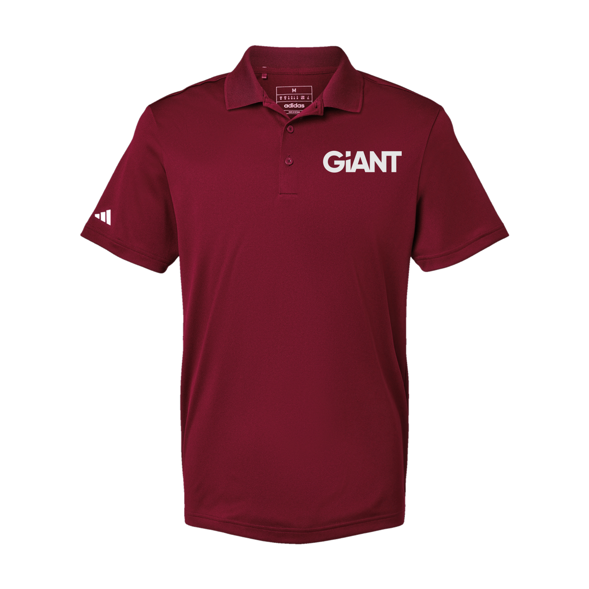 giantworldwide-adidas-mens-sport-polo-shirt-embroidery-leftchest-A430-collegiateburgundy-flat-front