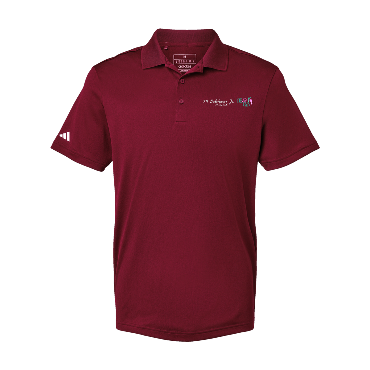 delcharco-adidas-mens-sport-polo-shirt-embroidery-leftchest-A430-collegiateburgundy-flat-front