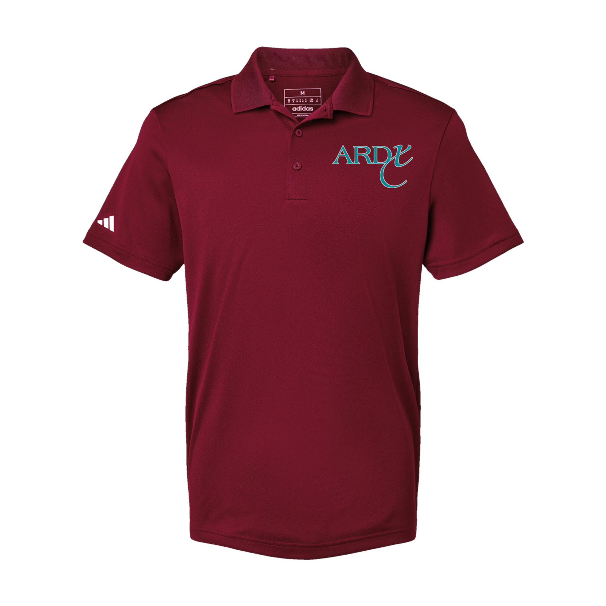 ardx-adidas-mens-sport-polo-shirt-embroidery-leftchest-A430-collegiateburgundy-flat-front