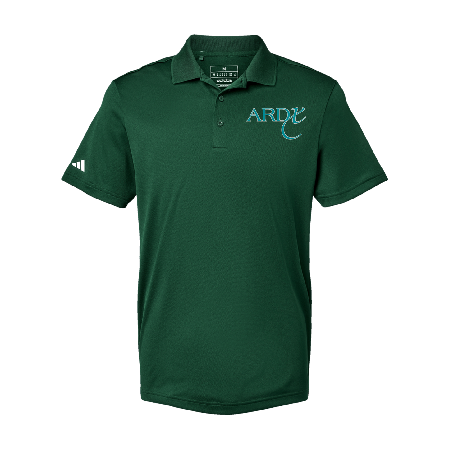 ardx-adidas-mens-sport-polo-shirt-embroidery-leftchest-A430-collegiategreen-flat-front