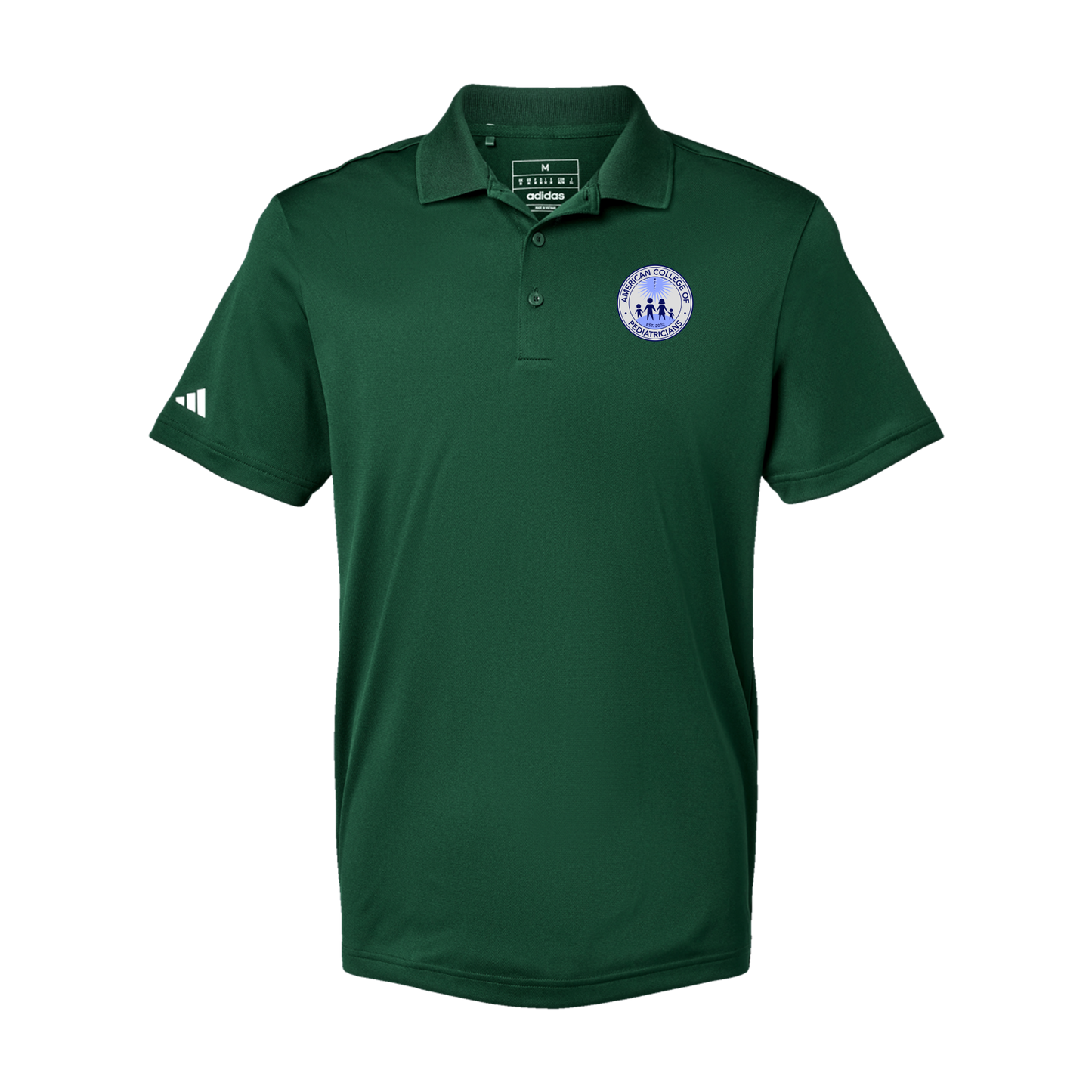 acpeds-adidas-mens-sport-polo-shirt-embroidery-leftchest-A430-collegiategreen-flat-front