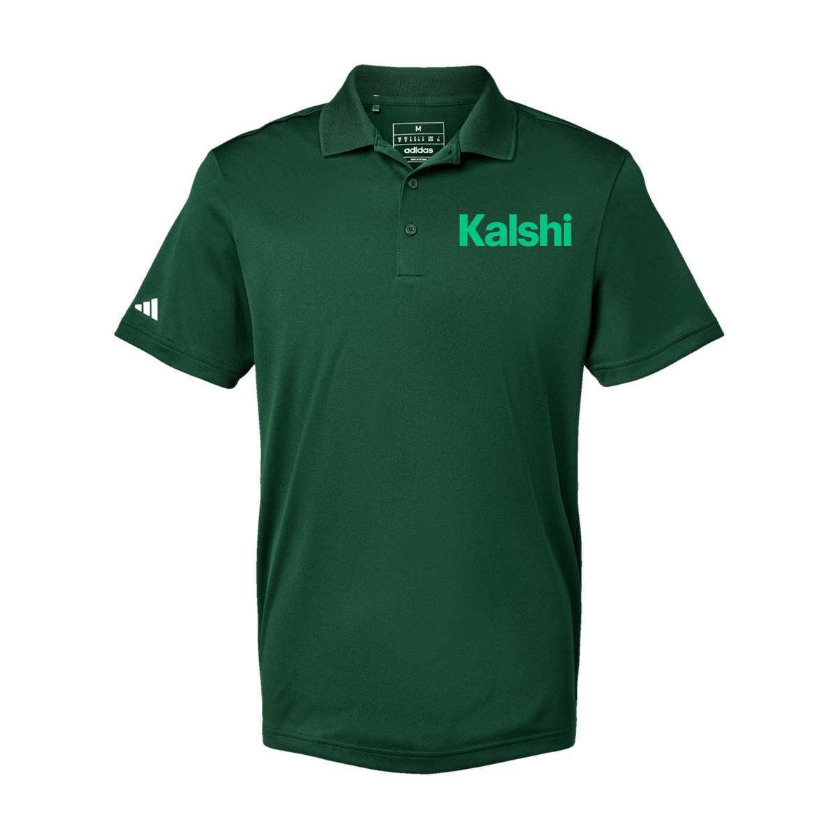 kalshi-adidas-mens-sport-polo-shirt-embroidery-leftchest-A430-collegiategreen-flat-front