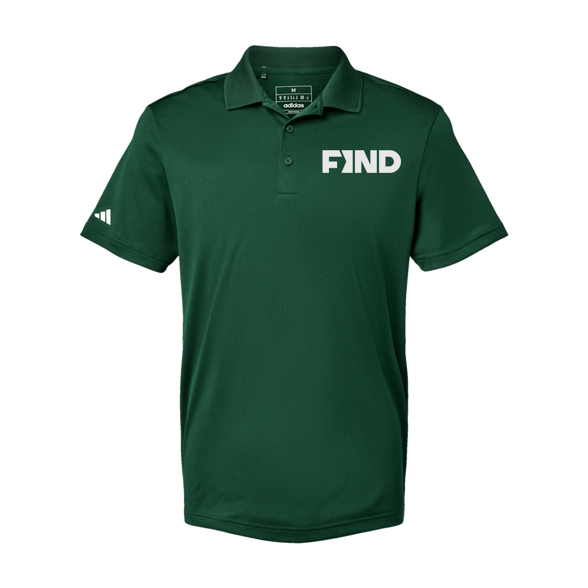 findrealestate-adidas-mens-sport-polo-shirt-embroidery-leftchest-A430-collegiategreen-flat-front