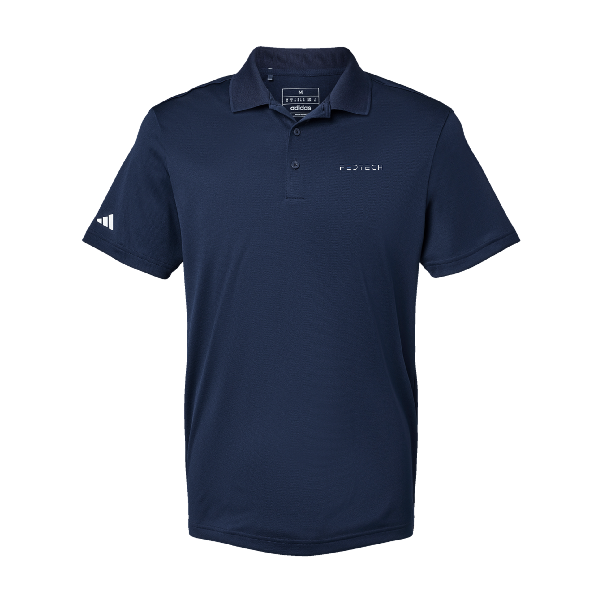 fedtech-adidas-mens-sport-polo-shirt-embroidery-leftchest-A430-collegiatenavy-flat-front