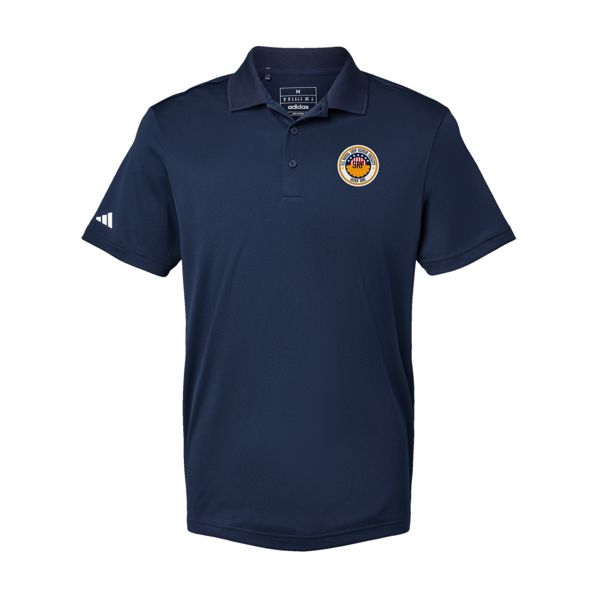 srf-jrmc-adidas-mens-sport-polo-shirt-embroidery-leftchest-A430-collegiatenavy-flat-front