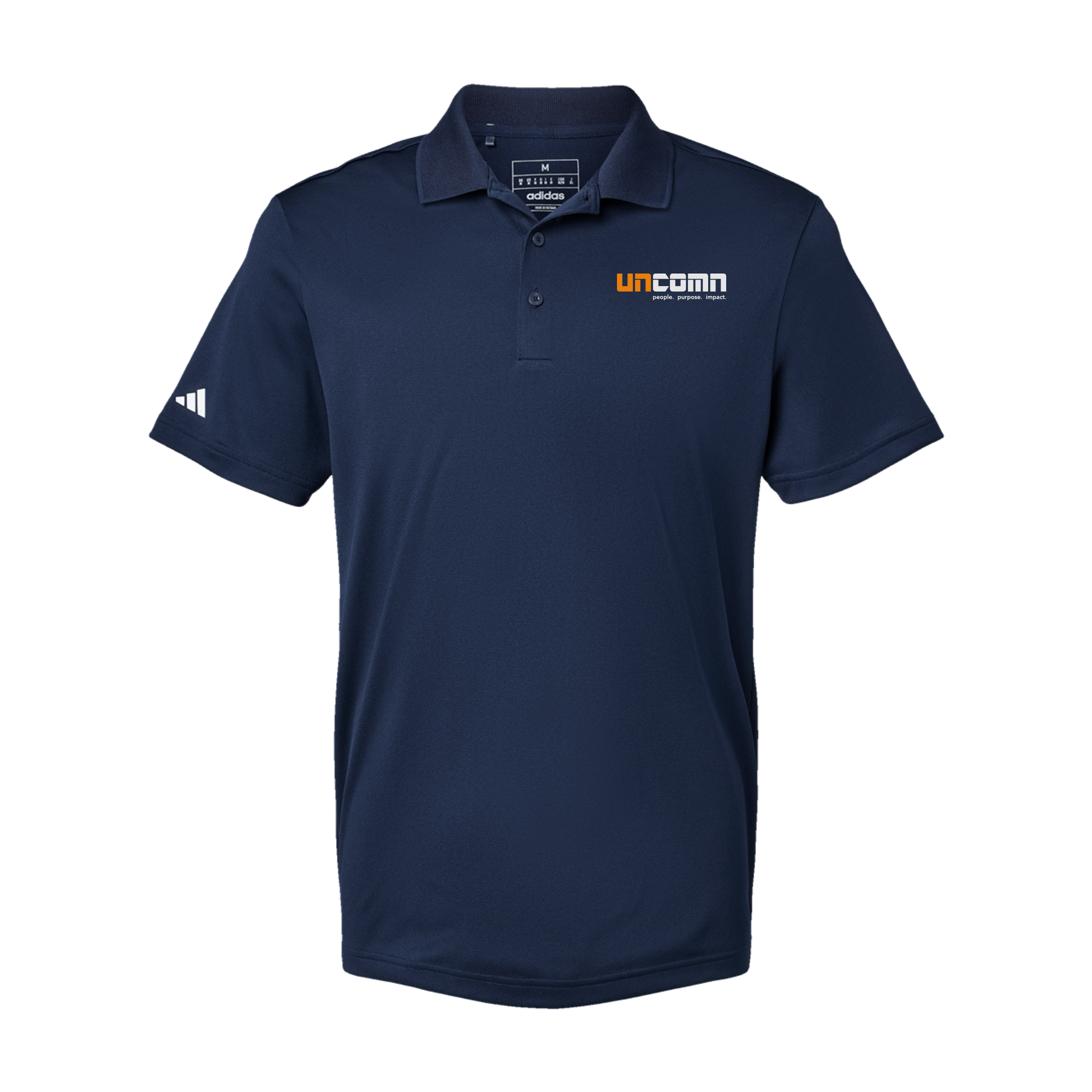 uncomn-adidas-mens-sport-polo-shirt-embroidery-leftchest-A430-collegiatenavy-flat-front