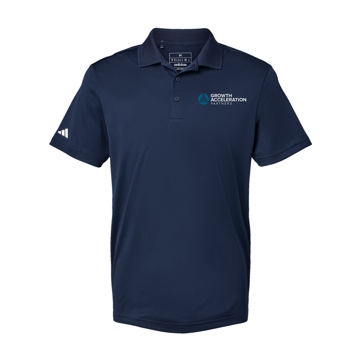 growthaccelerationpartners-adidas-mens-sport-polo-shirt-embroidery-leftchest-A430-collegiatenavy-flat-front