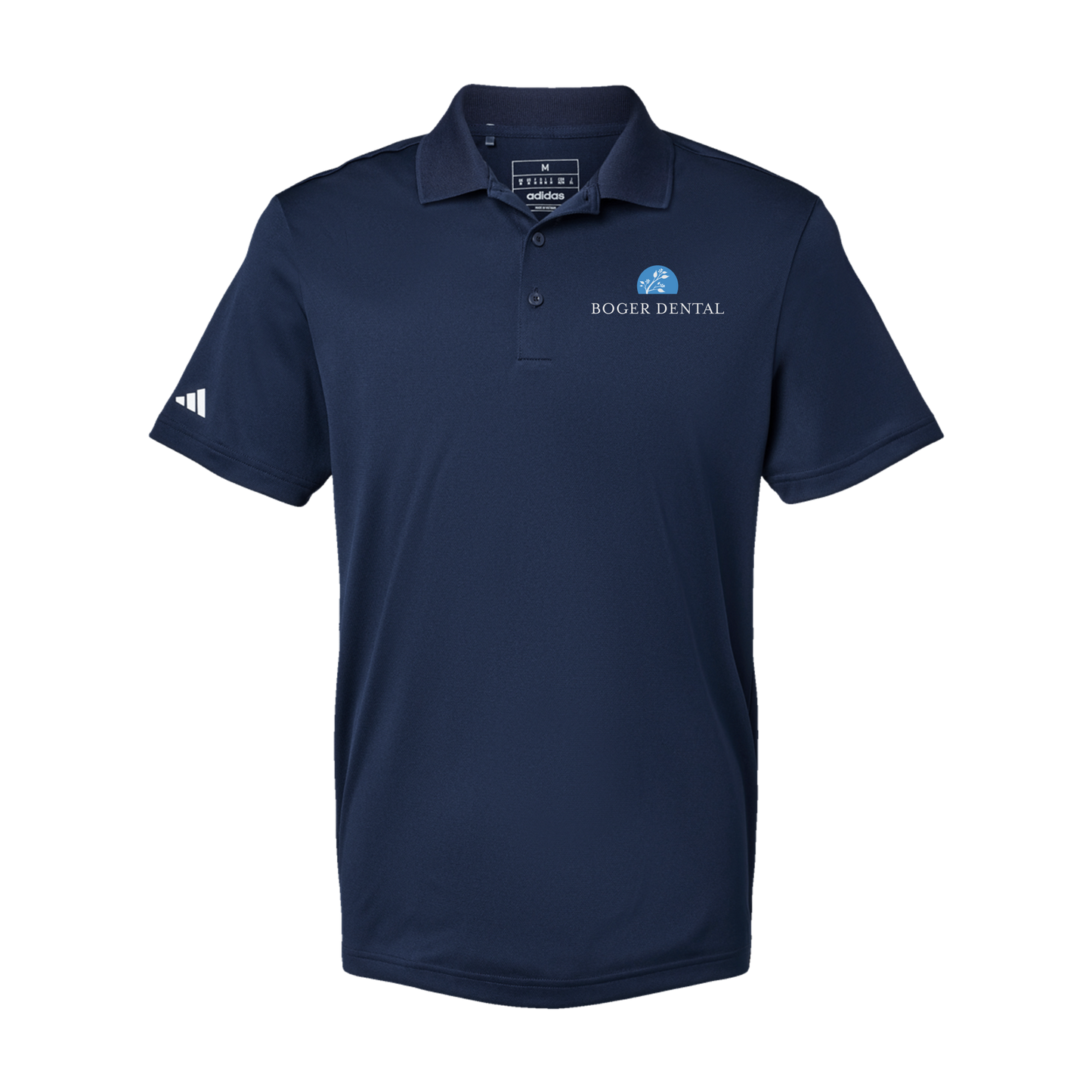 boger-dental-adidas-mens-sport-polo-shirt-embroidery-leftchest-A430-collegiatenavy-flat-front