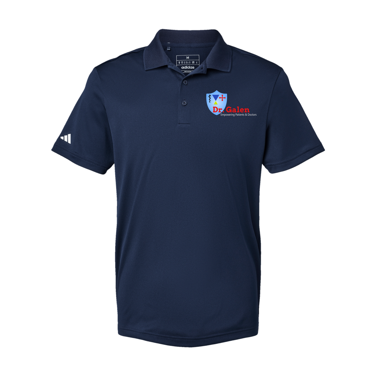 drgalen-adidas-mens-sport-polo-shirt-embroidery-leftchest-A430-collegiatenavy-flat-front