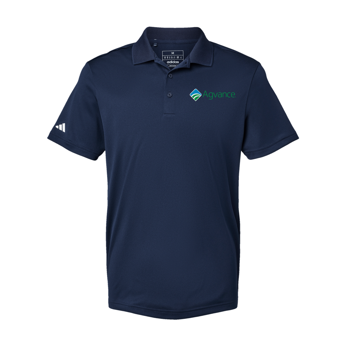 agvance-adidas-mens-sport-polo-shirt-embroidery-leftchest-A430-collegiatenavy-flat-front