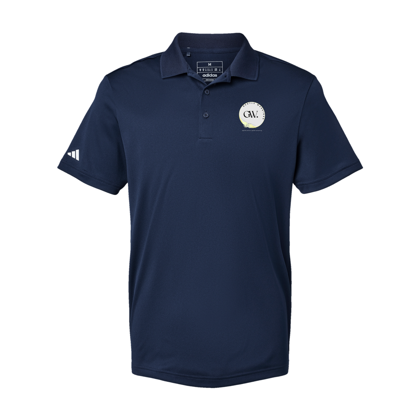 gentle-warriors-adidas-mens-sport-polo-shirt-embroidery-leftchest-A430-collegiatenavy-flat-front