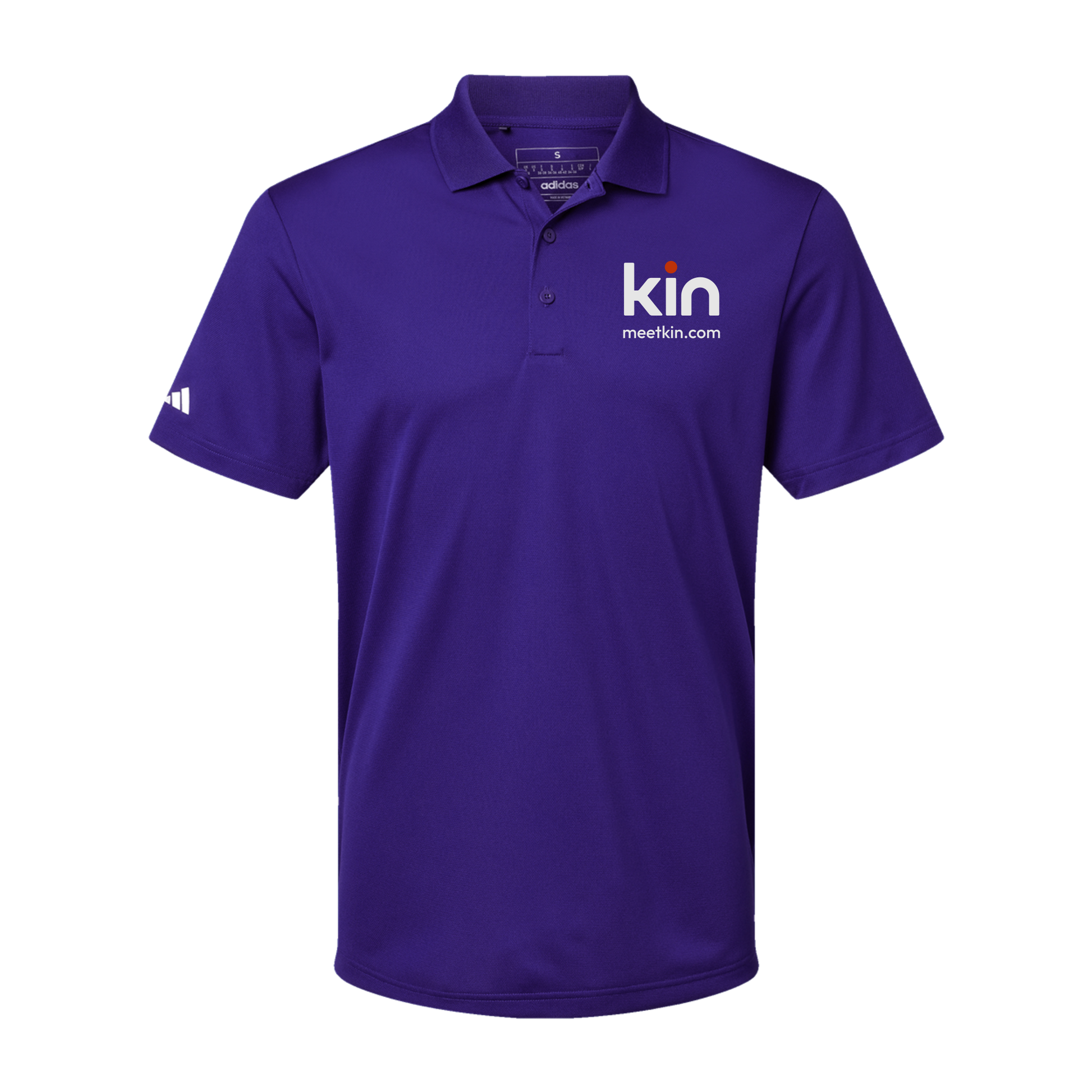 kin-adidas-mens-sport-polo-shirt-embroidery-leftchest-A430-collegiatepurple-flat-front