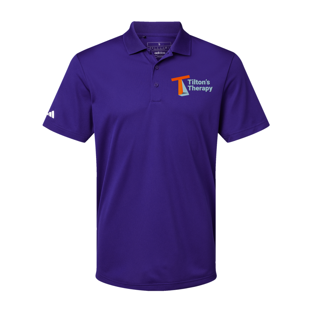 tiltonstherapy-adidas-mens-sport-polo-shirt-embroidery-leftchest-A430-collegiatepurple-flat-front