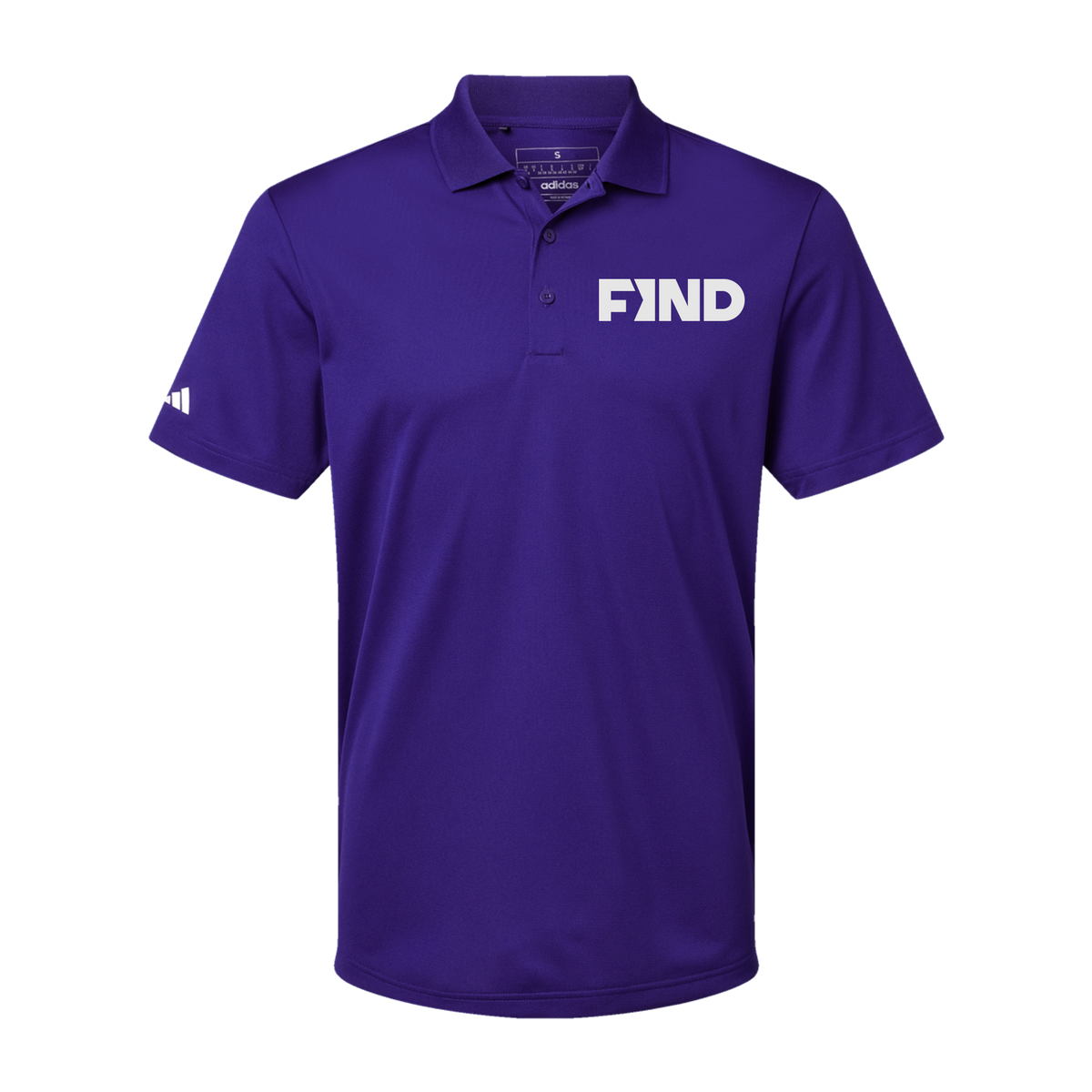 findrealestate-adidas-mens-sport-polo-shirt-embroidery-leftchest-A430-collegiatepurple-flat-front