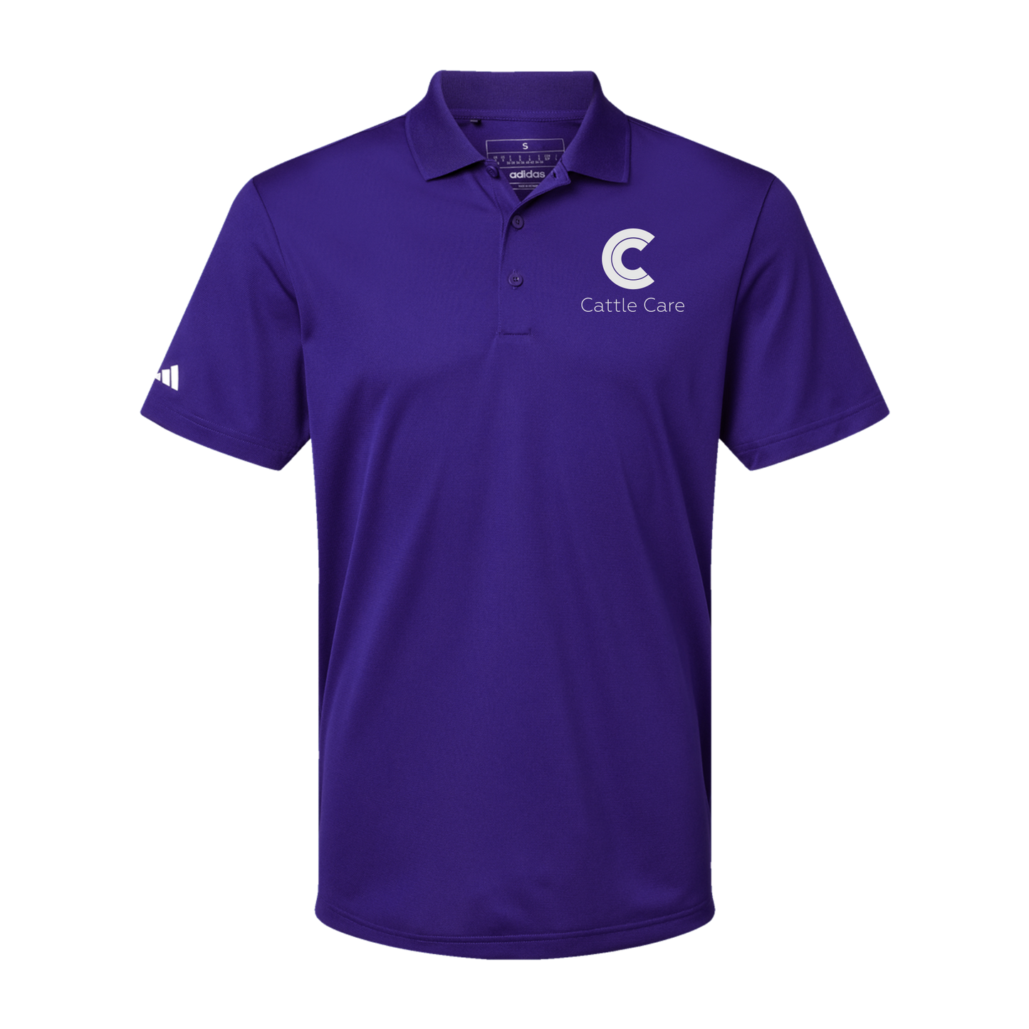 cattle-care-adidas-mens-sport-polo-shirt-embroidery-leftchest-A430-collegiatepurple-flat-front