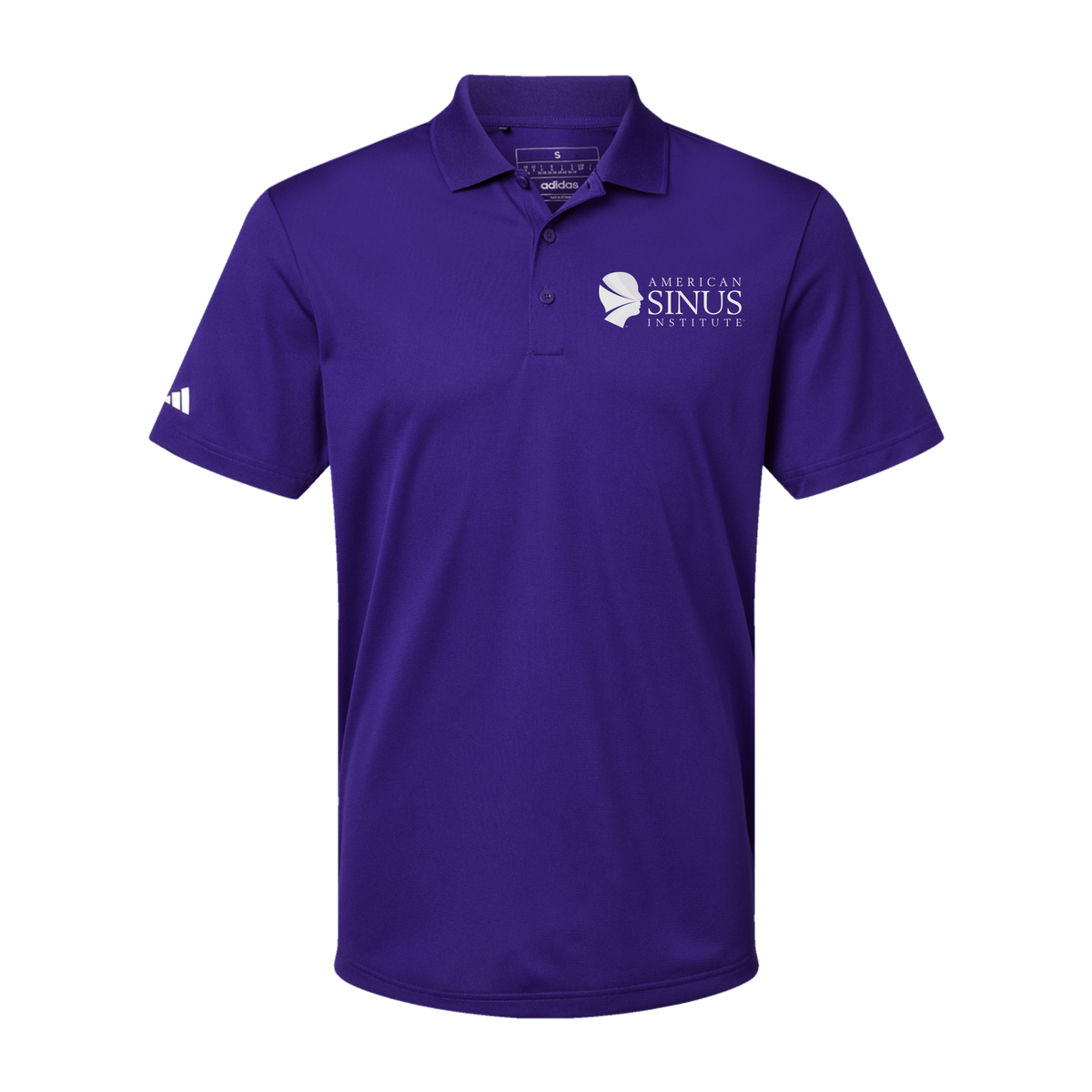 americansinus-adidas-mens-sport-polo-shirt-embroidery-leftchest-A430-collegiatepurple-flat-front