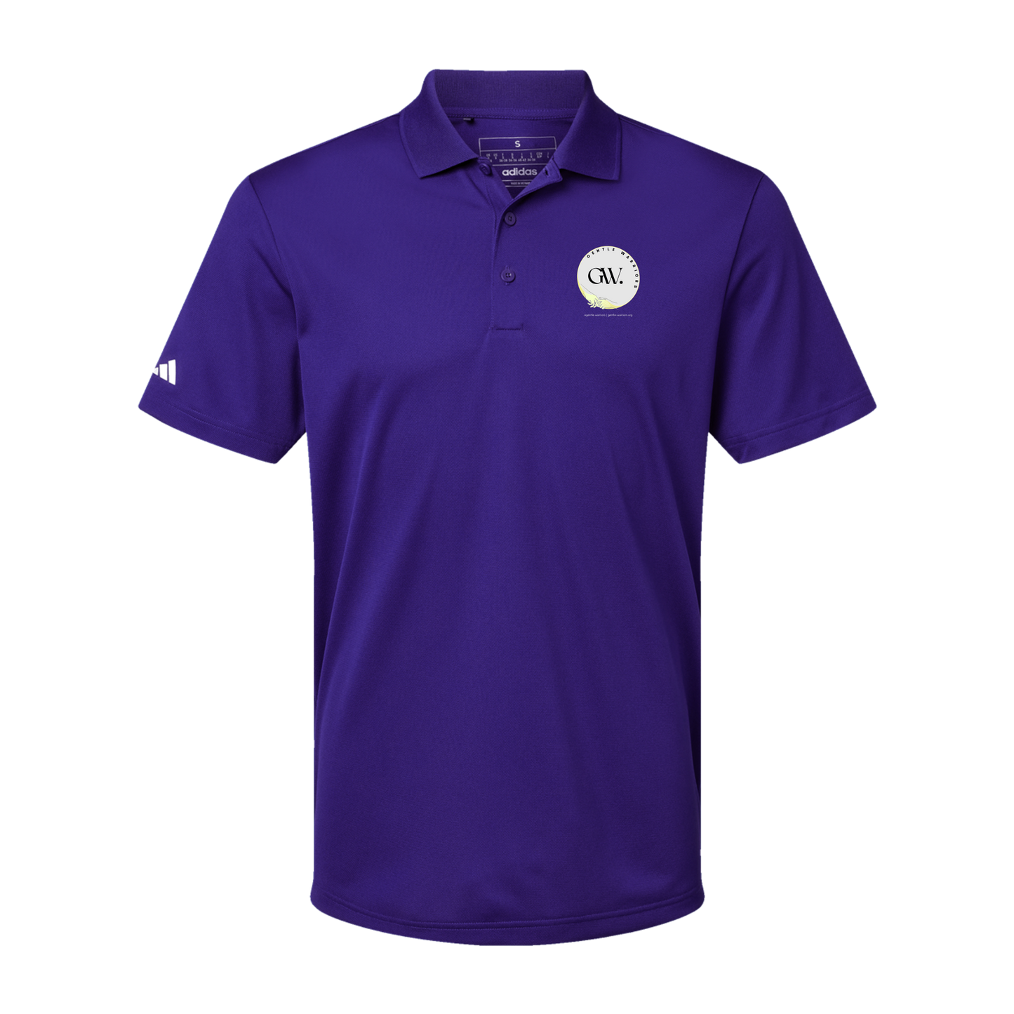 gentle-warriors-adidas-mens-sport-polo-shirt-embroidery-leftchest-A430-collegiatepurple-flat-front
