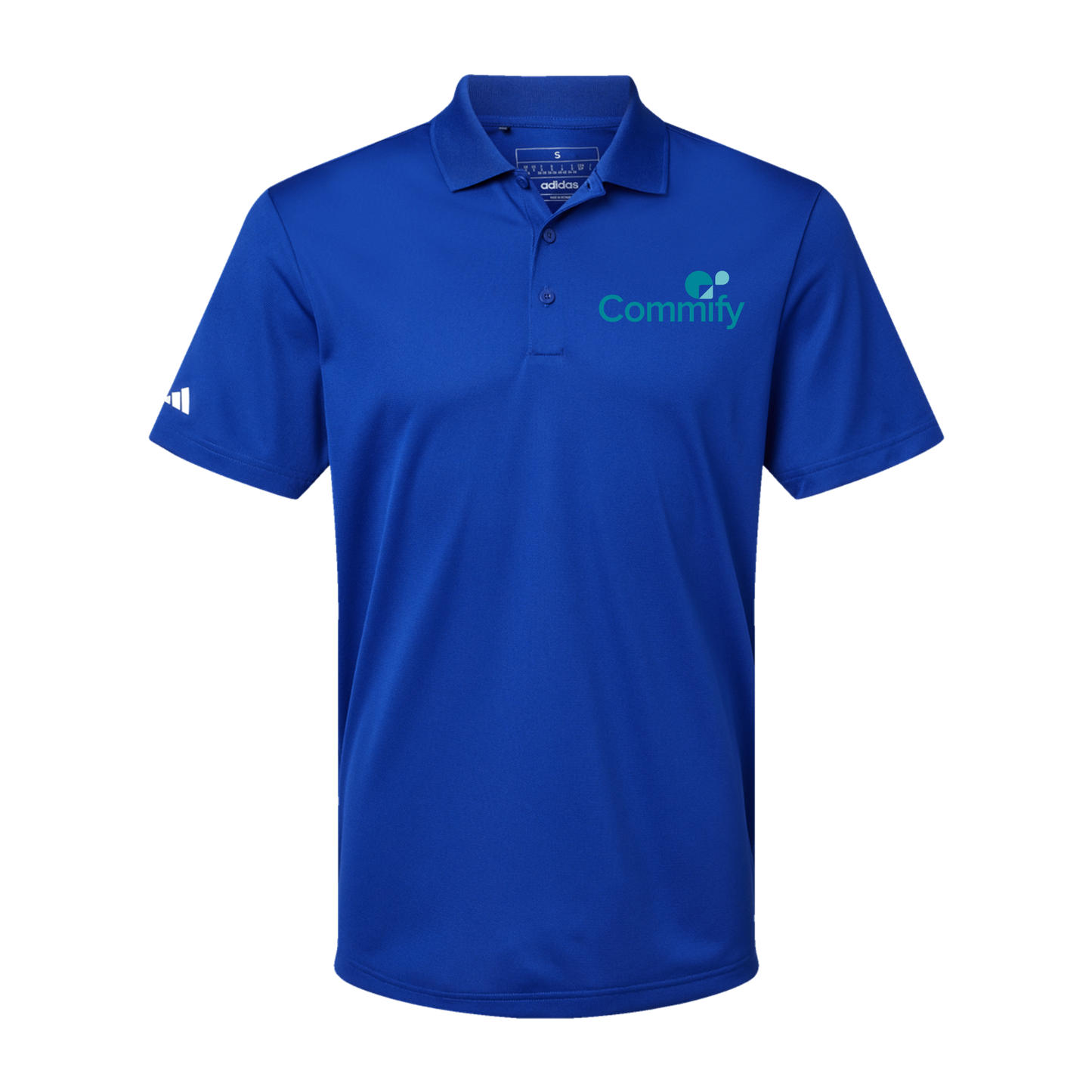 commify-adidas-mens-sport-polo-shirt-embroidery-leftchest-A430-collegiateroyal-flat-front