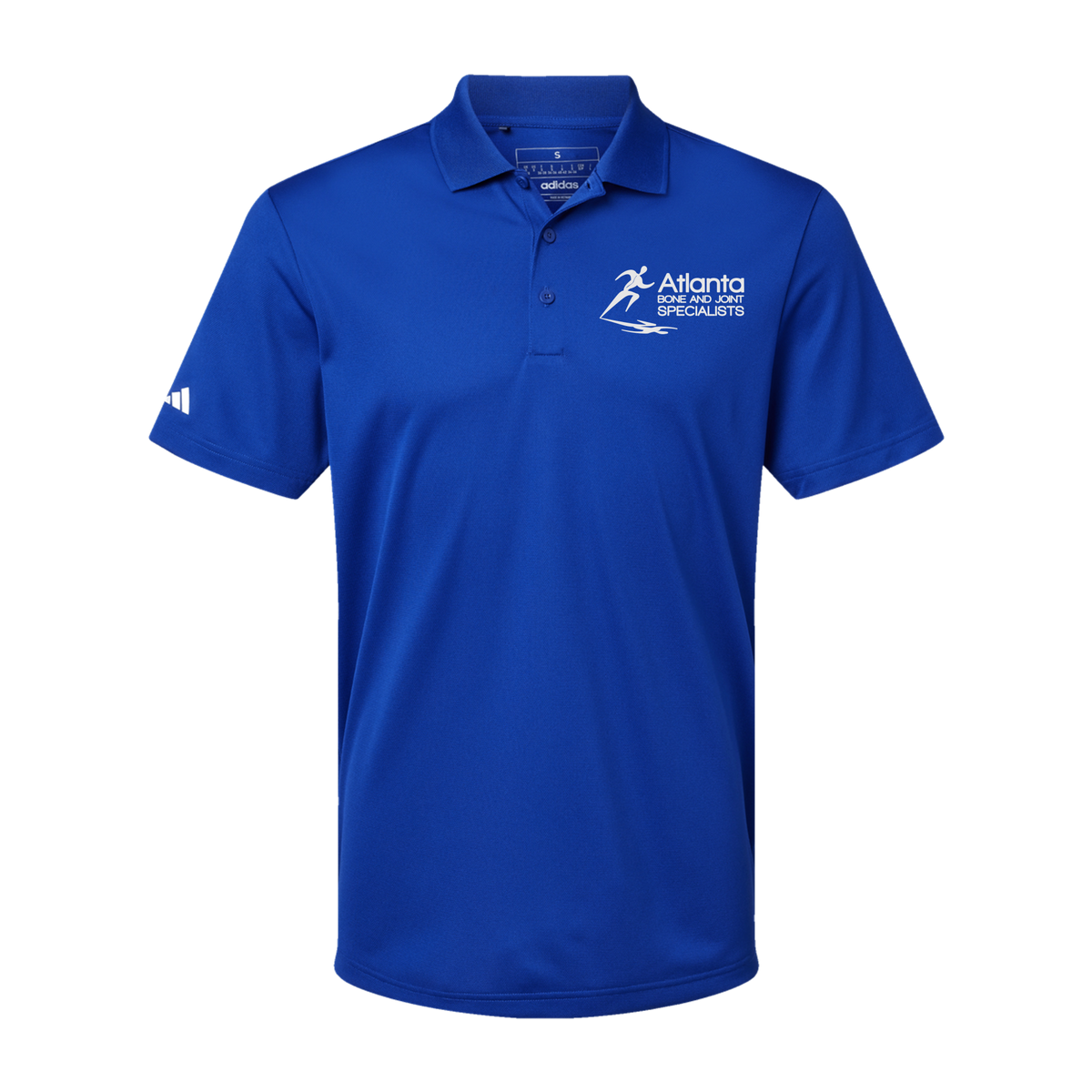 atlantaboneandjoint-adidas-mens-sport-polo-shirt-embroidery-leftchest-A430-collegiateroyal-flat-front