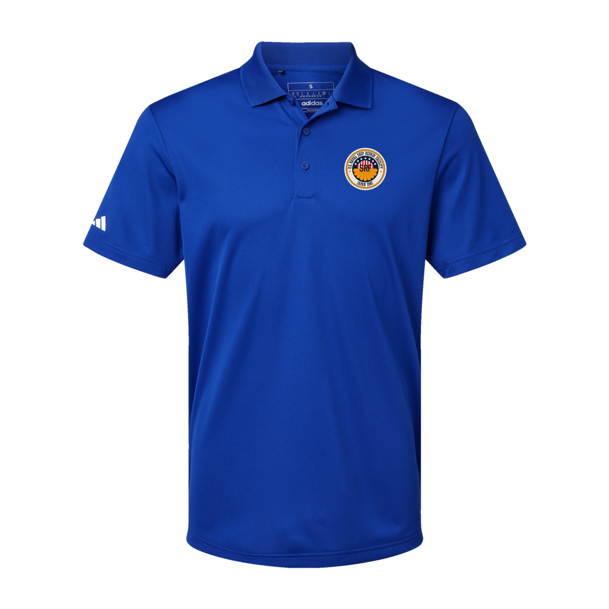 srf-jrmc-adidas-mens-sport-polo-shirt-embroidery-leftchest-A430-collegiateroyal-flat-front