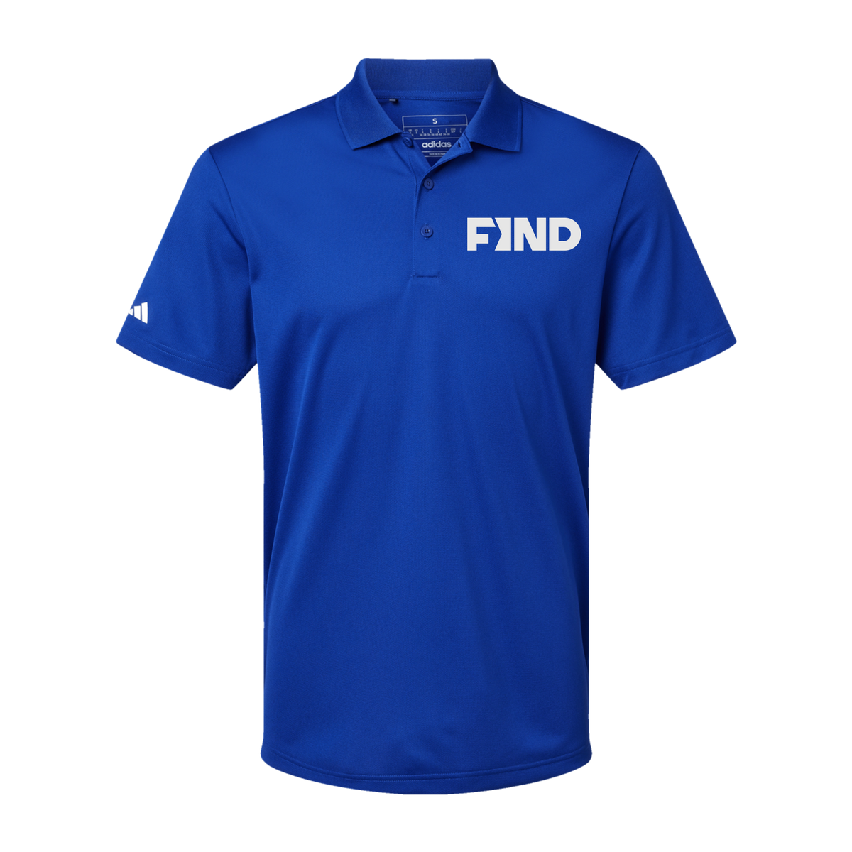 findrealestate-adidas-mens-sport-polo-shirt-embroidery-leftchest-A430-collegiateroyal-flat-front
