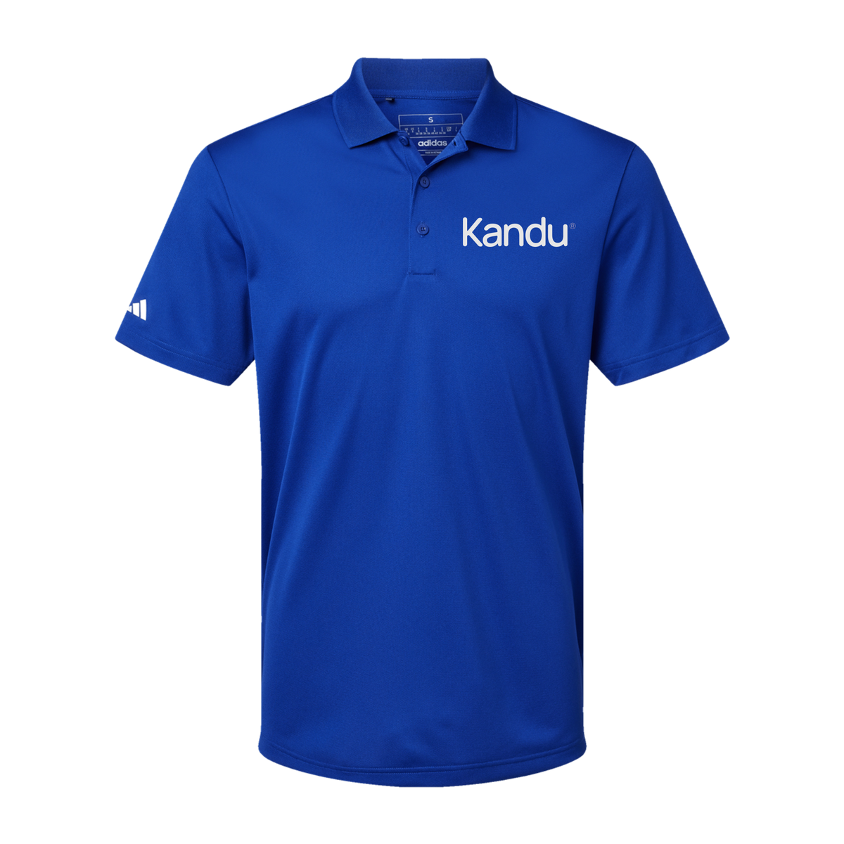 kandu-adidas-mens-sport-polo-shirt-embroidery-leftchest-A430-collegiateroyal-flat-front