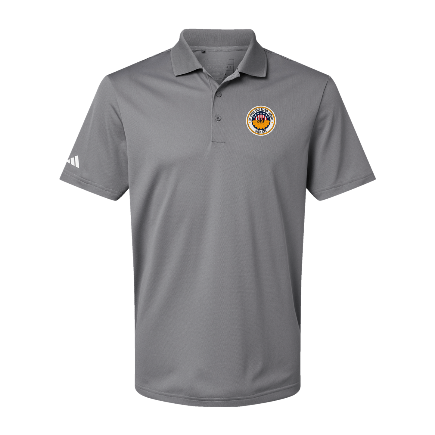 srf-jrmc-adidas-mens-sport-polo-shirt-embroidery-leftchest-A430-greythree-flat-front