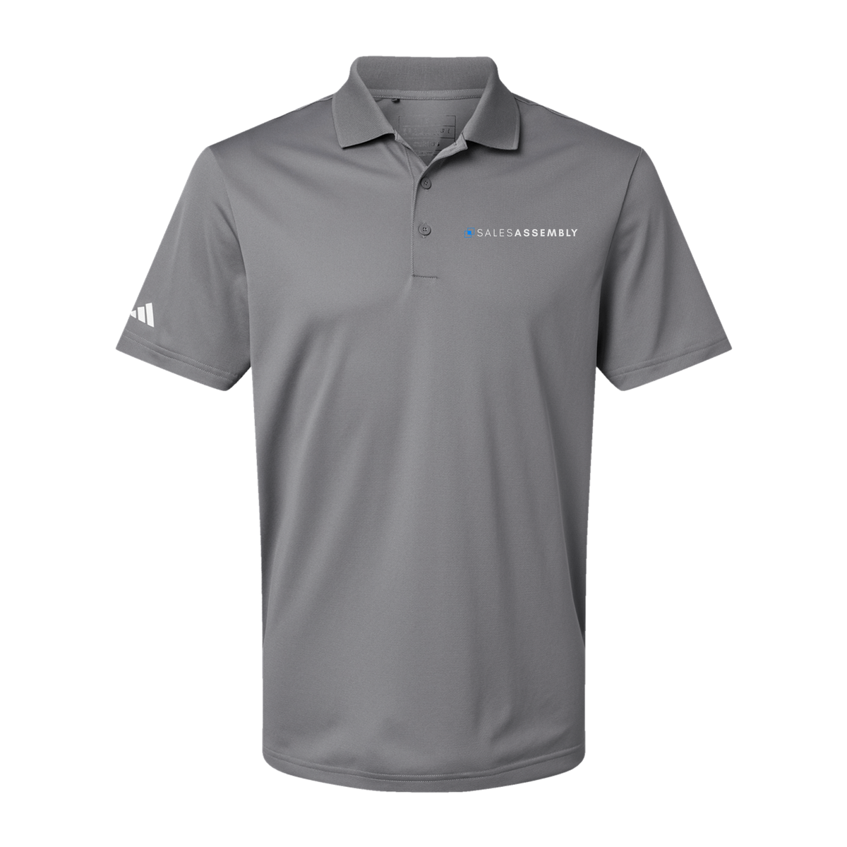 salesassembly-adidas-mens-sport-polo-shirt-embroidery-leftchest-A430-greythree-flat-front