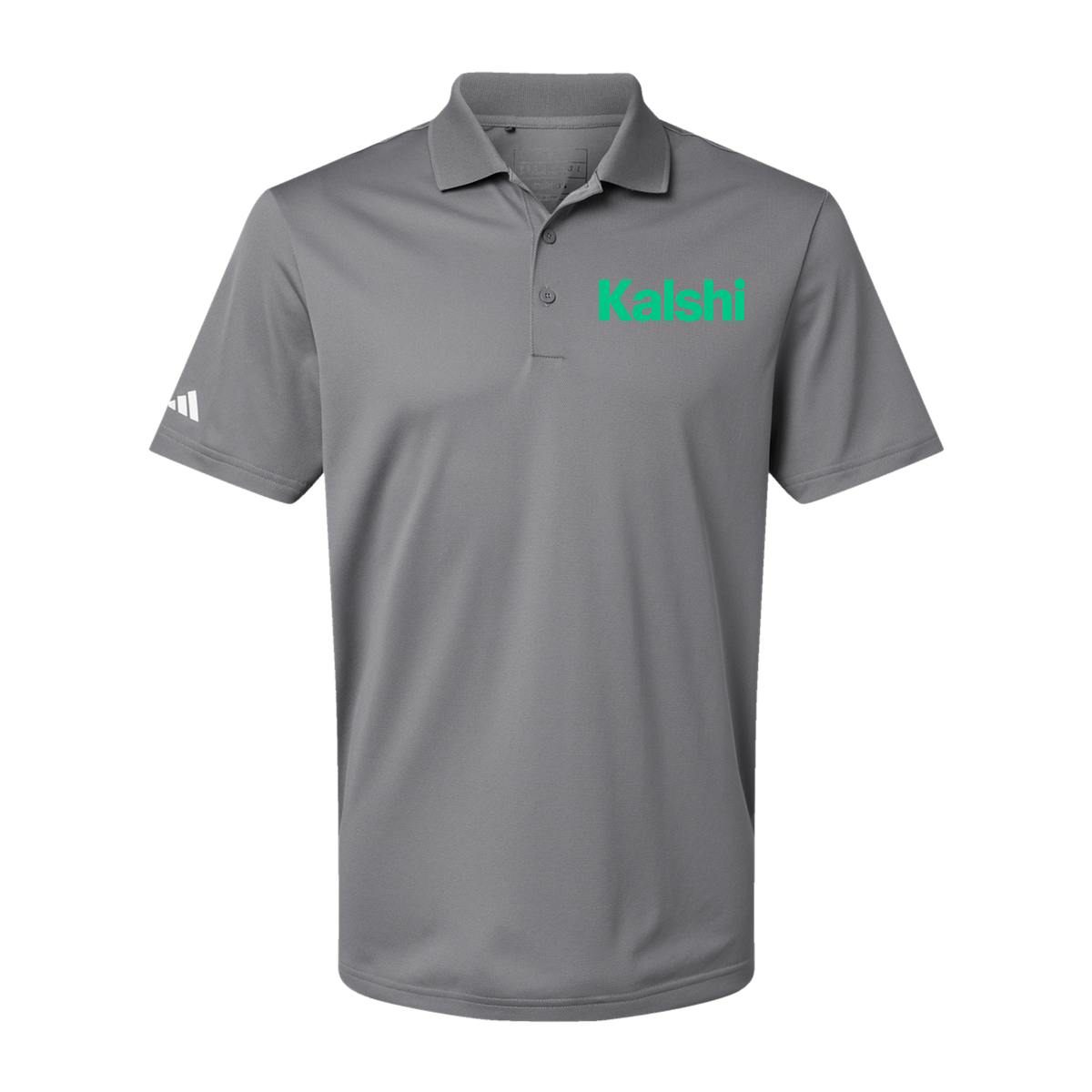 kalshi-adidas-mens-sport-polo-shirt-embroidery-leftchest-A430-greythree-flat-front