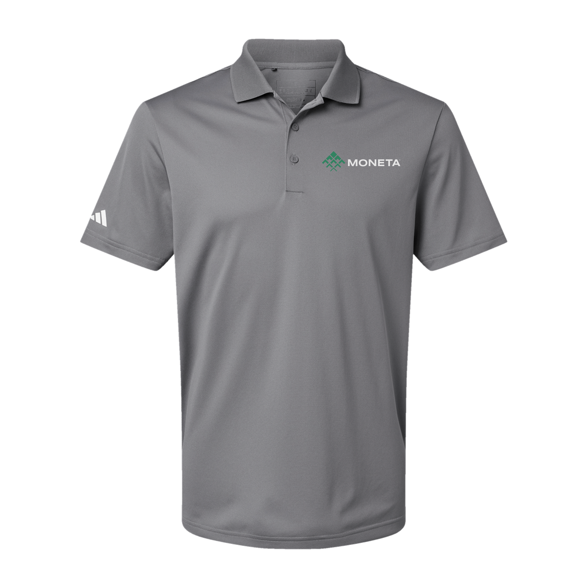 monetagroup-adidas-mens-sport-polo-shirt-embroidery-leftchest-A430-greythree-flat-front
