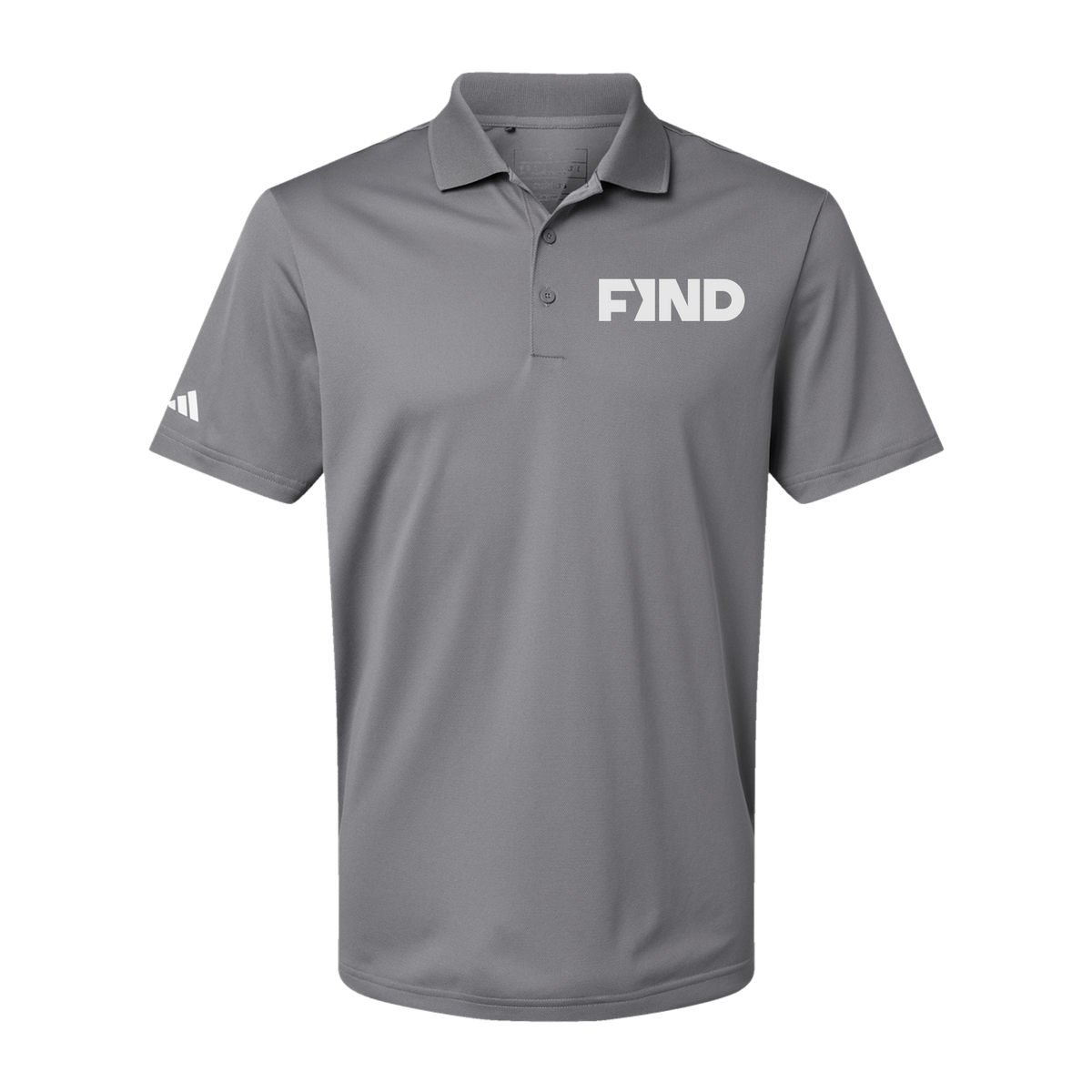 findrealestate-adidas-mens-sport-polo-shirt-embroidery-leftchest-A430-greythree-flat-front