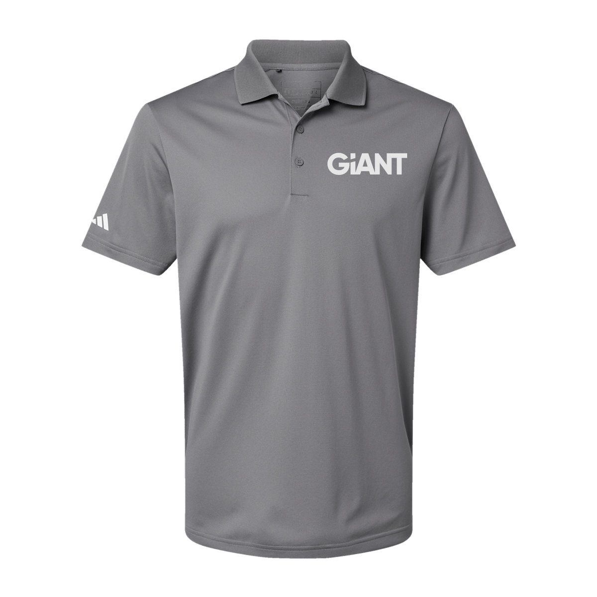 giantworldwide-adidas-mens-sport-polo-shirt-embroidery-leftchest-A430-greythree-flat-front